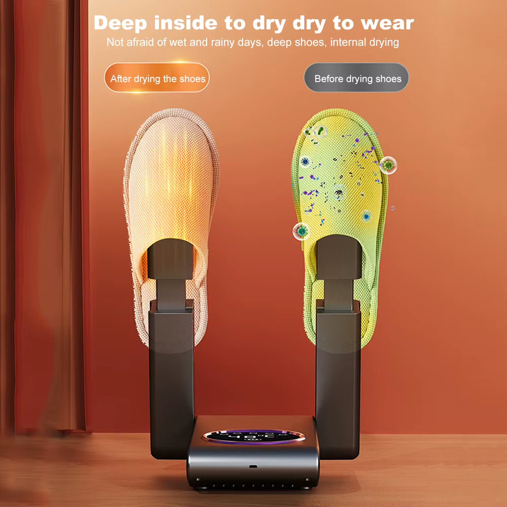 Foldable Shoe Dryer Smart Drying Dehumidifier Timing Folding Shoe Dryer Heater Electric Shoe Drying Machine for Boots Sneakers